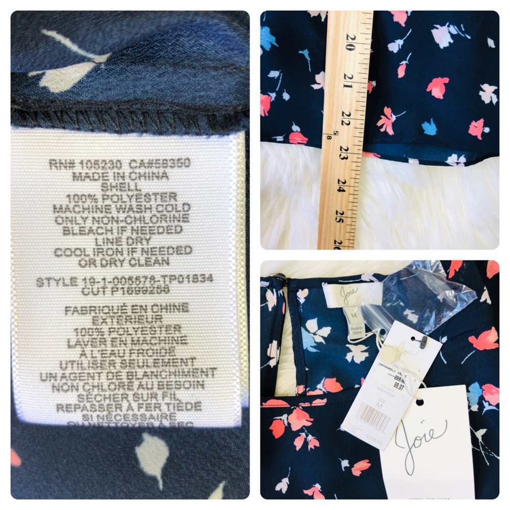 Joie NWT  Elline Floral Blouse - Picture 8 of 8